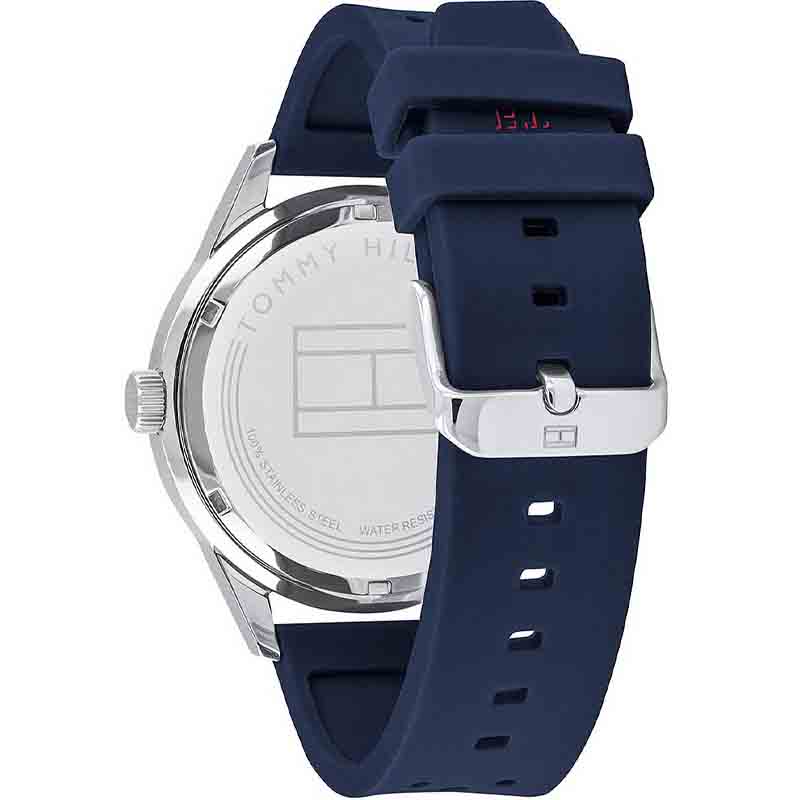 Tommy Hilfiger Austin Quartz Blue Dial Blue Rubber Strap Watch for Men - 1791635 Buy Now By Tommy Hilfiger