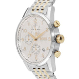 Hugo Boss Navigator White Dial Two Tone Steel Strap Watch for Men - 1513499 Buy Now By Hugo Boss