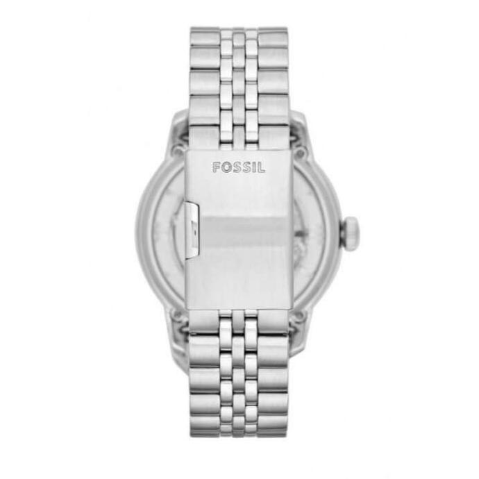 Fossil Townsman Automatic Skeleton Silver Dial Silver Steel Strap Watch for Men - ME3044 Buy Now By Fossil