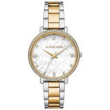 Michael Kors Pyper Three Hand White Dial Two Tone Steel Strap Watch For Women - MK4595 Buy Now By Michael Kors