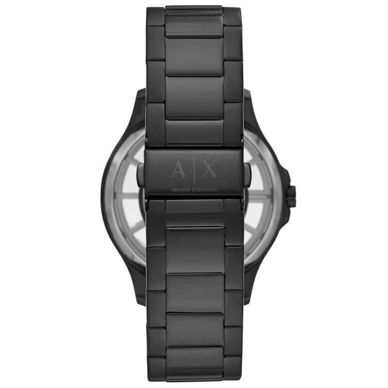 Armani Exchange Hampton Chronograph Black Dial Black Steel Strap Watch For Men - AX2192 Buy Now By Armani Exchange