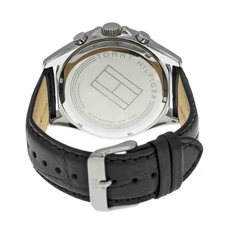 Tommy Hilfiger Luke Quartz Black Dial Black Leather Strap Watch for Men - 1791117 Buy Now By Tommy Hilfiger