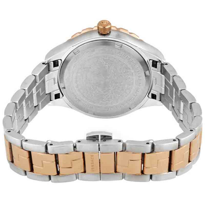 Versace Hellenyium Green Dial Two Tone Steel Strap Watch for Women - V12050015 Buy Now By Versace