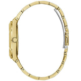 Guess Crystalline Diamonds Gold Dial Gold Steel Strap Watch for Women - GW0114L2 Buy Now By Guess