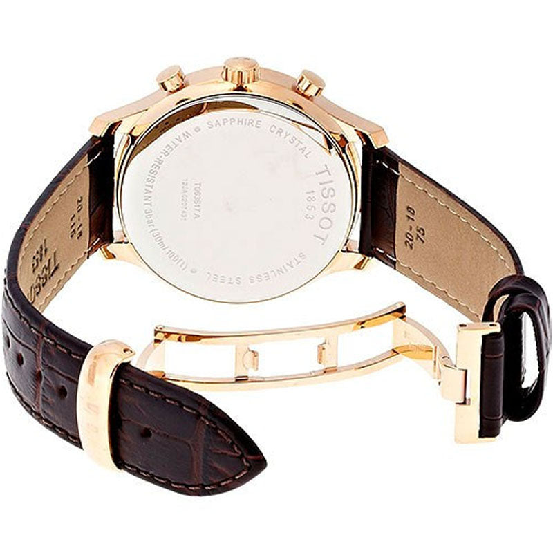 Tissot T Classic Tradition White Dial Brown Leather Strap Watch For Men - T063.610.36.037.00 Buy Now By Tissot