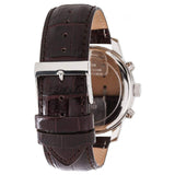 Guess Chronograph Quartz White Dial Brown Leather Strap Watch For Men - W0380G1 Buy Now By Guess