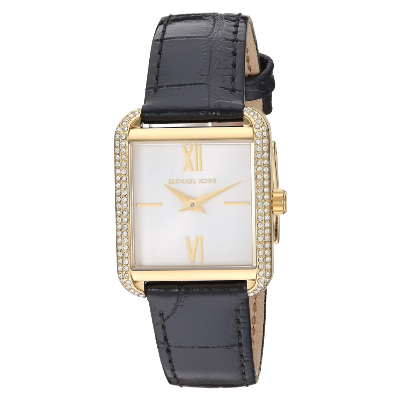 Michael Kors Lake Quartz White Dial Black Leather Strap Watch For Women - MK2762 Buy Now By Michael Kors