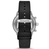 Emporio Armani Mario Chronograph Black Dial Black Leather Strap Watch For Men - AR11243 Buy Now By Emporio Armani