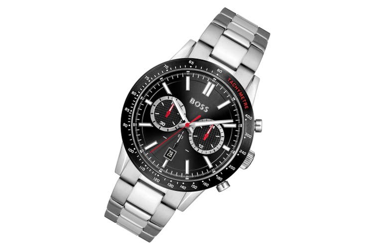 Hugo Boss Allure Chronograph Black Dial Silver Steel Strap Watch for Men - 1513922 Buy Now By Hugo Boss