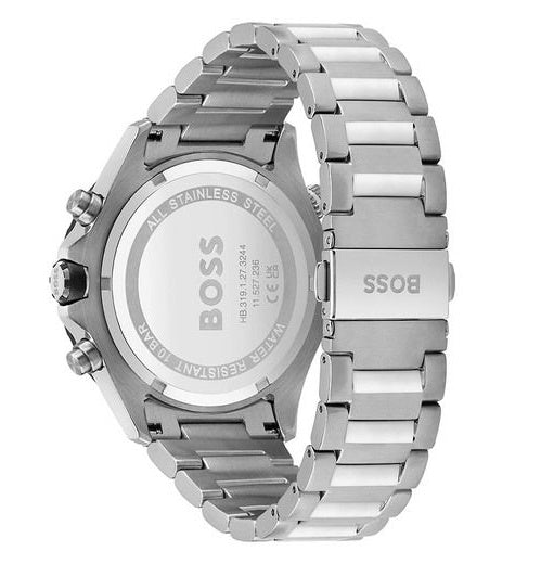 Hugo Boss Globetrotter Green Dial Silver Steel Strap Watch for Men - 1513930 Buy Now By Hugo Boss