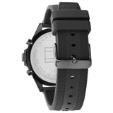 Tommy Hilfiger Larson Chronograph Black Dial Black Rubber Strap Watch For Men - 1791921 Buy Now By Tommy Hilfiger