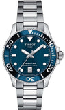 Tissot Seastar 1000 Lady Blue Dial Silver Steel Strap Watch For Women - T120.210.11.041.00 Buy Now By Tissot
