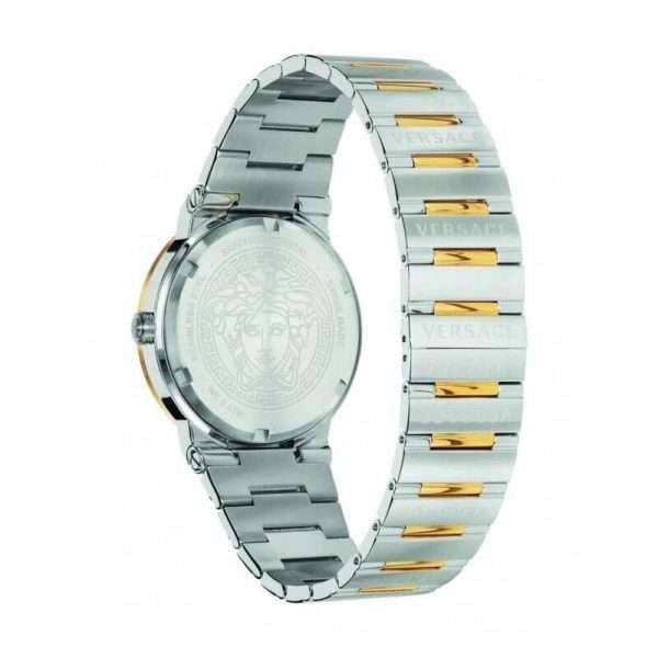 Versace Hellenyium Quartz Green Dial Silver Steel Strap Watch For Men - VEVK00420 Buy Now By Versace