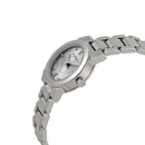 Burberry The City Silver Diamonds Dial Silver Steel Strap Watch for Women - BU9230 Buy Now By Burberry