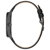 Guess Analog Quartz Black Dial Black Leather Strap Watch For Men - GW0389G4 Buy Now By Guess