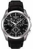 Tissot T Classic Couturier Chronograph Black Dial Black Leather Strap Watch For Men - T035.617.16.051.00 Buy Now By Tissot