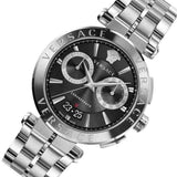 Versace Quartz Black Dial Silver Steel Strap Watch For Men - VBR080018 Buy Now By Versace