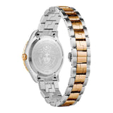 Versace Hellenyium GMT Blue Dial Two Tone Steel Strap Watch for Men - V11060017 Buy Now By Versace