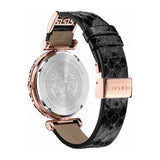 Versace Palazzo Empire Greca Black Dial Black Leather Strap Watch for Women - VEDV00719 Buy Now By Versace