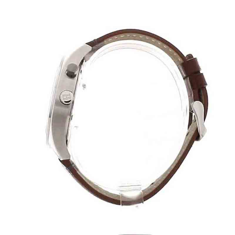 Tommy Hilfiger Deacon White Dial Brown Leather Strap Watch for Men - 1791550 Buy Now By Tommy Hilfiger