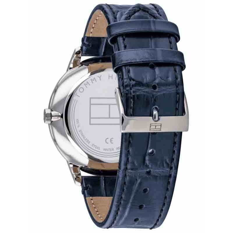 Tommy Hilfiger Brad Chronograph Quartz Blue Dial Blue Leather Strap Watch For Men - 1710387 Buy Now By Tommy Hilfiger