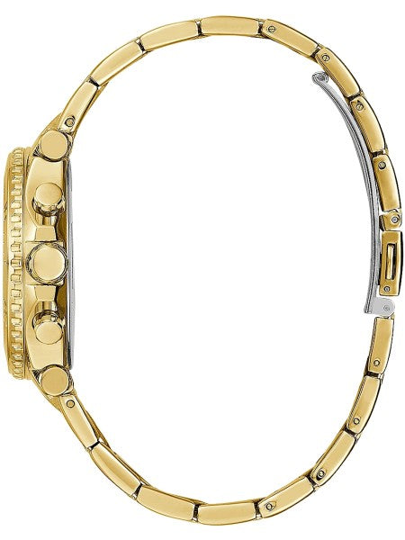 Guess Cosmic Chronograph Gold Dial Gold Steel Strap Watch for Women - GW0465L1 Buy Now By Guess