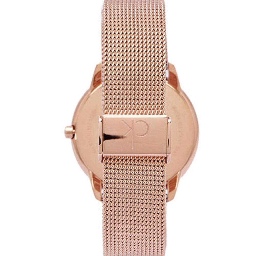 Calvin Klein Minimal White Dial Rose Gold Mesh Bracelet Watch for Men - K3M21626 Buy Now By Calvin Klein