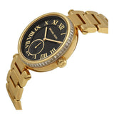 Michael Kors Skylar Black Dial Gold Steel Strap Watch for Women - MK5989 Buy Now By Michael Kors