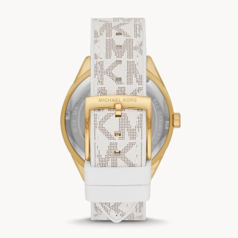 Michael Kors Jessa Multifunction Gold Dial White Leather Strap Watch For Women - MK7204 Buy Now By Michael Kors