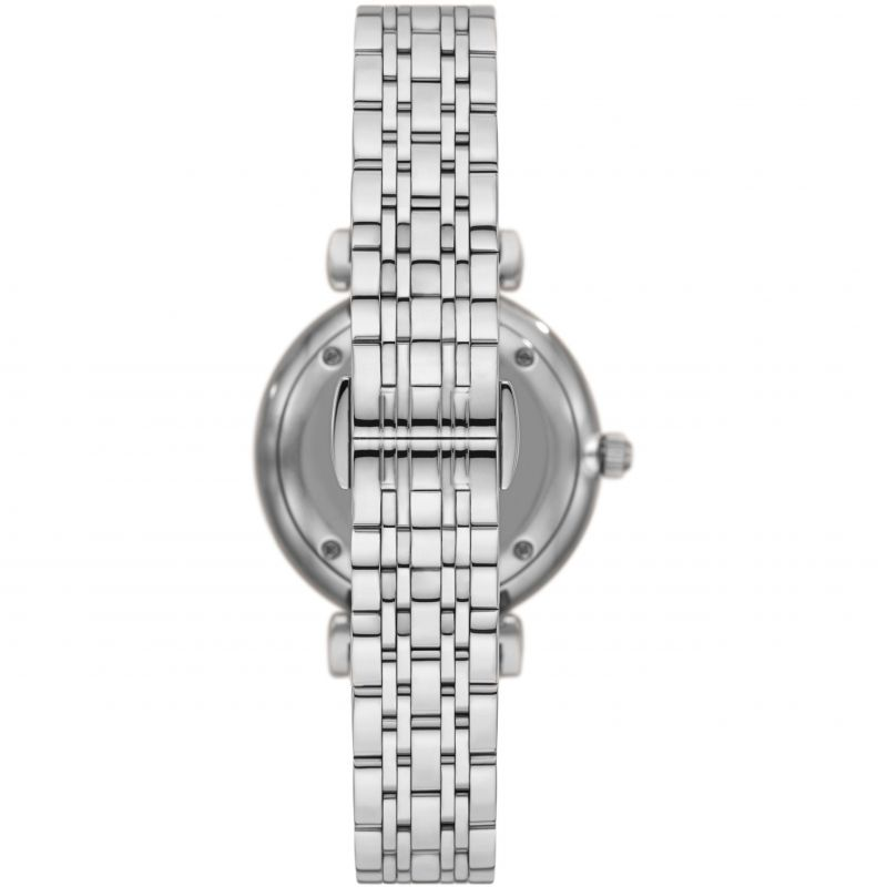 Emporio Armani Gianni T-Bar Quartz Silver Dial Silver Steel Strap Watch For Women - AR11445 Buy Now By Emporio Armani