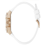 Guess Overdrive Analog White Dial White Rubber Strap Watch for Women - W10614L2 Buy Now By Guess
