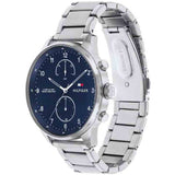Tommy Hilfiger Chase Multifunction Blue Dial Silver Steel Strap Watch for Men - 1791575 Buy Now By Tommy Hilfiger