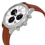 Movado Heritage Calendoplan Chronograph White Dial Brown Leather Strap Watch for Men - 3650008 Buy Now By Movado