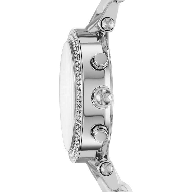 Michael Kors Parker Chronograph Silver Dial Silver Steel Strap Watch For Women - MK6354 Buy Now By Michael Kors