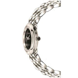 Versace V-Flare Quartz Black Dial Silver Steel Strap Watch for Women - VEBN00618 Buy Now By Versace