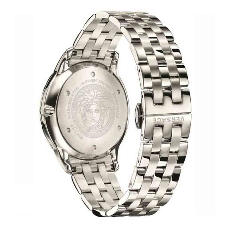 Versace Univers Analog Black Dial Silver Steel Strap Watch for Men - VEBK00418 Buy Now By Versace