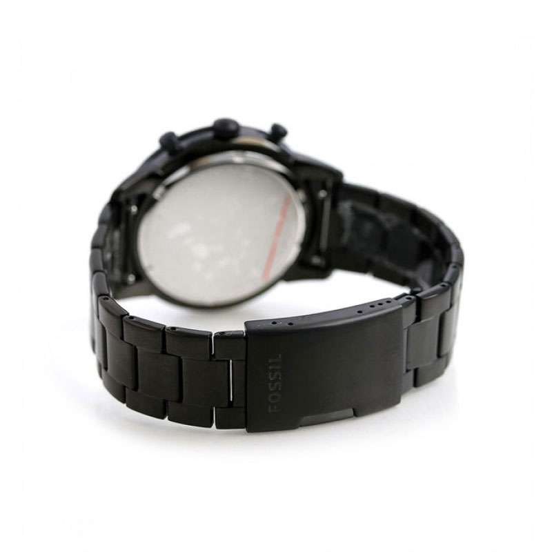 Fossil Townsman Chronograph Black Dial Black Steel Strap Watch for Men - FS5379 Buy Now By Fossil