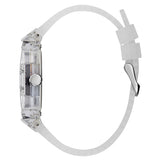 Guess Phoenix Polycarbonate Clear Multi-function Black Dial Clear Rubber Strap Watch for Men - GW0499G3 Buy Now By Guess