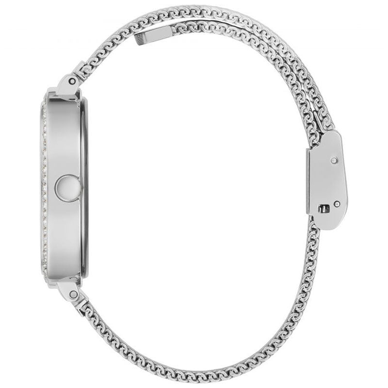 Guess Tapestry Diamonds Silver Dial Silver Mesh Bracelet Watch for Women - GW0354L1 Buy Now By Guess