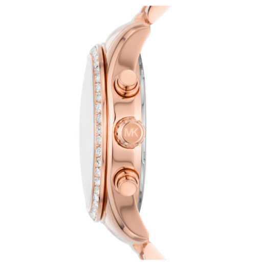 Michael Kors Lexington Chronograph Rose Gold Dial Rose Gold Steel Strap Watch for Women - MK7242 Buy Now By Michael Kors