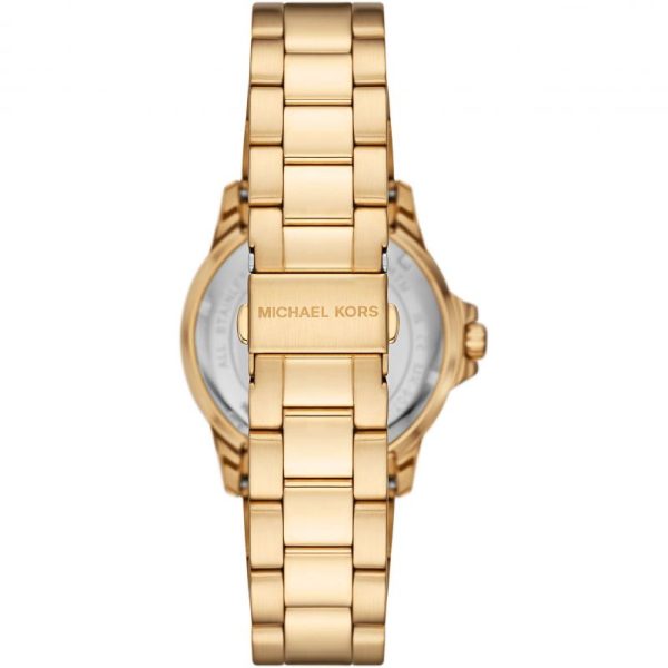 Michael Kors Everest Three-Hand Black Dial Gold Steel Strap Watch For Men - MK9078 Buy Now By Michael Kors