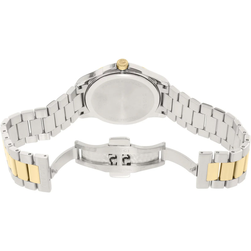 Gucci G Timeless Quartz Silver Dial Two Tone Steel Strap Watch For Men - YA126450 Buy Now By Gucci