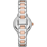 Emporio Armani Three Hand Quartz Mother of Pearl Dial Two Tone Steel Strap Watch For Women - AR11569 Buy Now By Emporio Armani