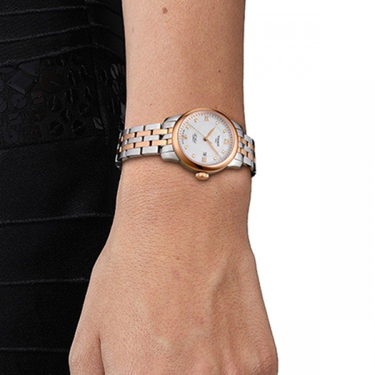 Tissot Le Locle Lady Automatic Diamonds Silver Dial Two Tone Steel Strap Watch For Women - T006.207.22.036.00 Buy Now By Tissot