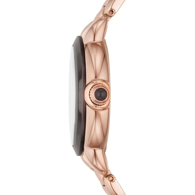 Emporio Armani Mia Quartz Brown Dial Rose Gold Steel Strap Watch For Women - AR11570 Buy Now By Emporio Armani