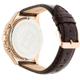 Tommy Hilfiger Luke Quartz White Dial Brown Leather Strap Watch for Men - 1791118 Buy Now By Tommy Hilfiger