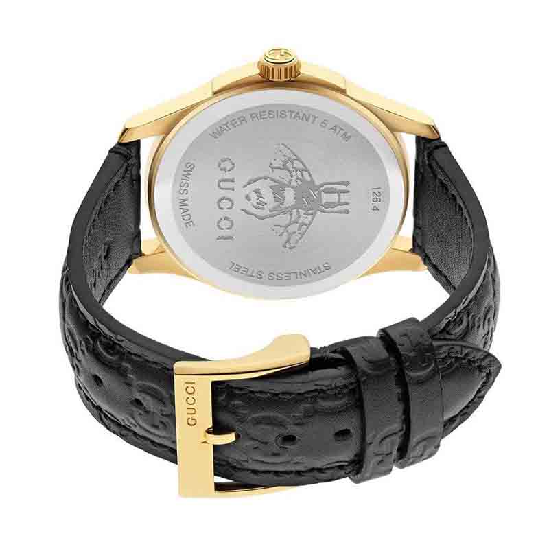 Gucci G Timeless Quartz Black Dial Black Leather Strap Watch For Women - YA1264034A Buy Now By Gucci