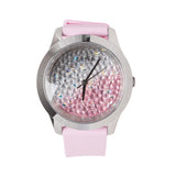 Guess Crush Crystals Silver Dial Pink Rubber Strap Watch for Women - W1223L1 Buy Now By Guess