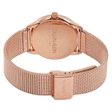 Calvin Klein Minimal Black Dial Rose Gold Mesh Bracelet Watch for Men - K3M22621 Buy Now By Calvin Klein