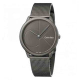 Calvin Klein Minimal Grey Dial Grey Mesh Bracelet Watch for Men - K3M517P4 Buy Now By Calvin Klein